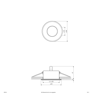EVN Halogen-Einbauleuchte plan    655014 