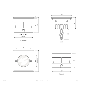 EVN LED-Bodeneinbauleuchte IP67  6742540 