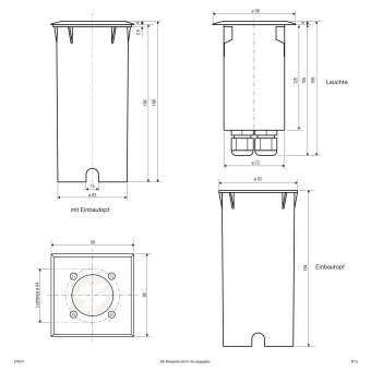 EVN V4A-edelstahl-Einbauleuchte   674210 