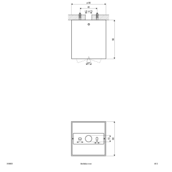 EVN Deckenleuchte quad. weiß     8149001 