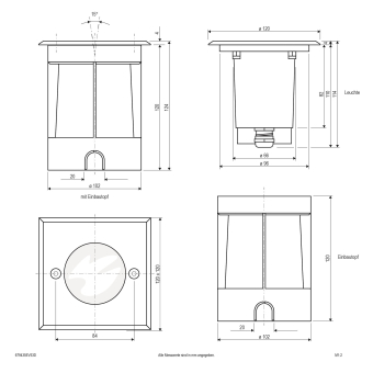 EVN LED Bodeneinbau -quad.   679435EV53D 