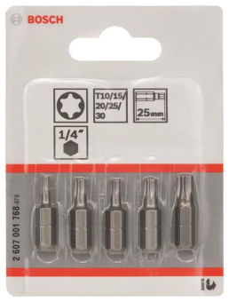 Bosch Schrauberbit-Set 5tlg   2607001768 