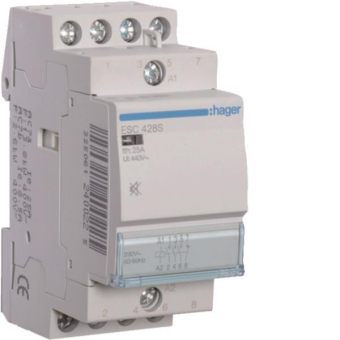 Hager Installationsschütz 25A    ESC428S 