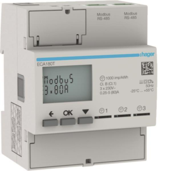 Hager Energiezähler 1phasig      ECA180T 