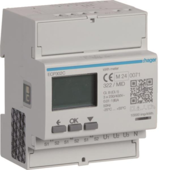 Hager Energiezähler 3phasig      ECP302C 