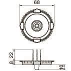 OBO ZU 60-SD UP Signaldeckel Ø60mm 