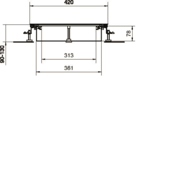 Hager Bodenkanal estrichbünd. BKWD400090 