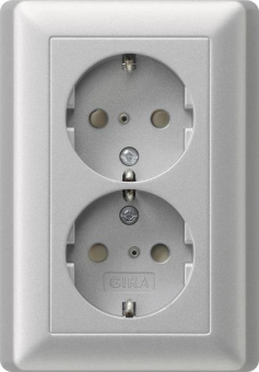 GIRA 078326 SCHUKO-Doppelsteckdose SH+ 