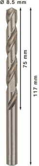 Bosch 5Metallbohrer HSS-G DIN 2608595073 
