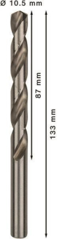 Bosch 5Metallbohrer HSS-G DIN 2608595078 