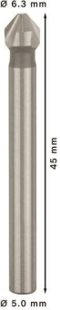 Bosch Kegelsenker 6,3 M3 45mm 2608597504 