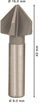 Bosch Kegelsenker 16,0mm M8   2608596372 