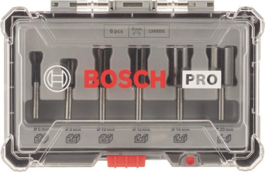 Bosch 2607017465 6tlg    6 TLG NUTFRÄSER 