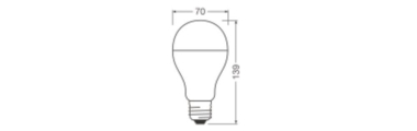Ledvance LED Star Classic A 150 V 19W 