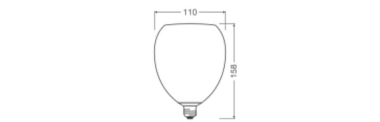 Ledvance DECOR LED FLAT 3.5W 827 E27 