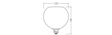 Ledvance DECOR LED FLAT 3.5W 827 E27 