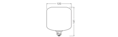 Ledvance DECOR LED FLAT 3.5W 827 E27 