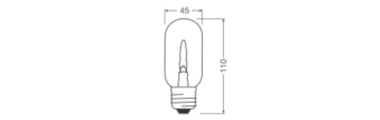Ledvance LED FLAME STICK 1W 818 Clear 