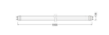 LEDV LED Tube EM Value 25,9W/840 (58W) 