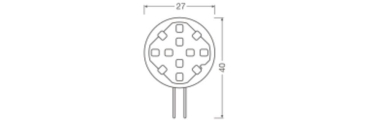 Ledvance LED PIN ROUND 10 100° DIM P 