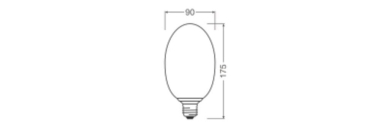 Ledvance DECOR LED FLAT 3.5W 827 E27 