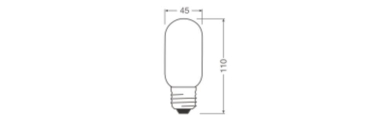 Ledvance LED FLAME STICK 1W 818 Frosted 