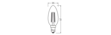 Ledvance LED Classic B 60 Filament DIM P 