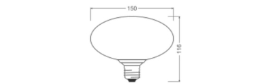 Ledvance DECOR LED FLAT 3.5W 827 E27 