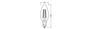 Ledvance LED Classic B 60 Filam V 5.9W 
