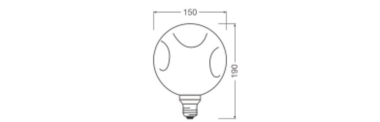 Ledvance DECOR LED FLAT 3.5W 827 E27 
