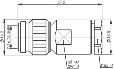 TEGA TNC-Kabelstecker Feder  J01010A0069 