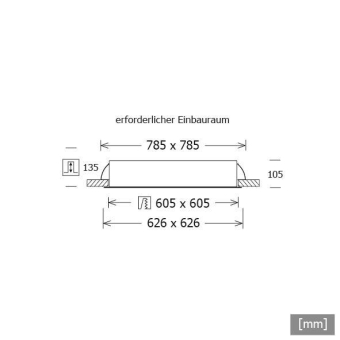 LTS Einbauleuchte   PLL 57.625.30.1/DALI 