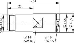 TEGA N-Kabelbuchse 50Ohm IP67  100024038 
