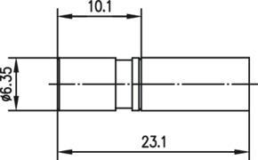 TEGA SMB-Kabelbuchse Cr/Cr Au  100024872 