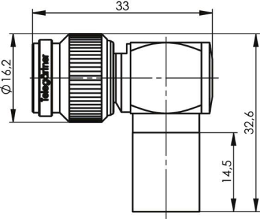 TEGA TNC-Kabelwinkelstecker  J01010A0065 