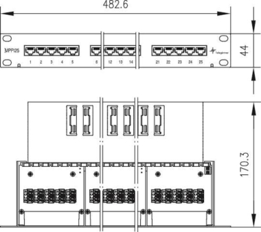TG 19Zoll Panel ISDN/TEL     J02023C0014 