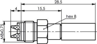 TG FME-Kabelbuchse RG-58C/U  J01701A0007 