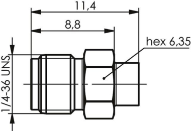 TEGA SMA-Kabelbuchse 50Ohm   J01151A1181 