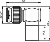 TEGA TNC-Kabelwinkelstecker  J01010A0065 