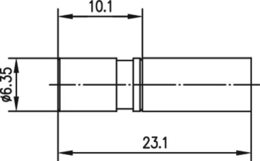 TEGA SMB-Kabelbuchse Cr/Cr Au  100024872 