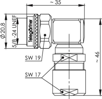 TEGA N-Kabelwinkelstecker    J01020C0122 