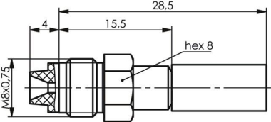 TG FME-Kabelbuchse RG-58C/U  J01701A0007 