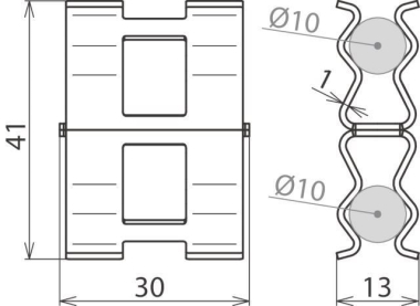 Dehn 308132 DC BK  DC BK 10 RD10 STBLANK 