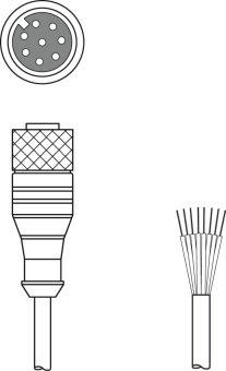 Leuze Anschlussltg.   KD S-M12-8A-P1-050 