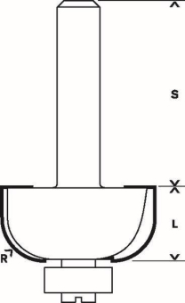 Bosch Hohlkehlfräser 8mm R1   2608628363 