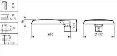 BDP265 LED120-4S/740 DN10 CLO SRT SRB 76 