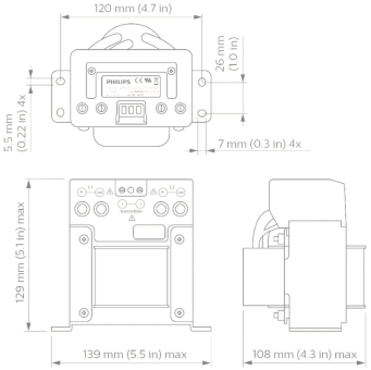 PHILCU7720/00 Coded Mains Transformer LL 