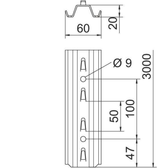 OBO TPSG 3000 FS TP-Profil 