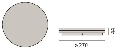 PIL LED-Wand-und Deckenleuchte   3105559 