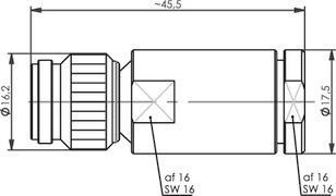 TEGA TNC-Kabelstecker Feder/   100023726 